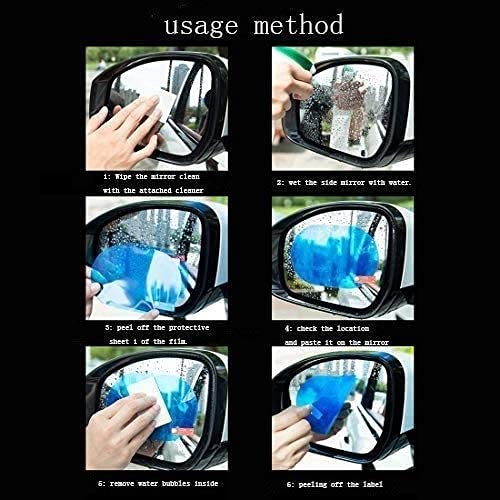 برچسب نانو آب گریز آینه بغل خودرو مدل Anti Fog بسته 2 عددی